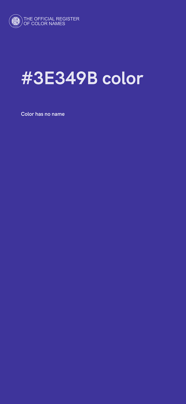 #3E349B color image