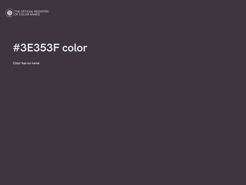 #3E353F color image