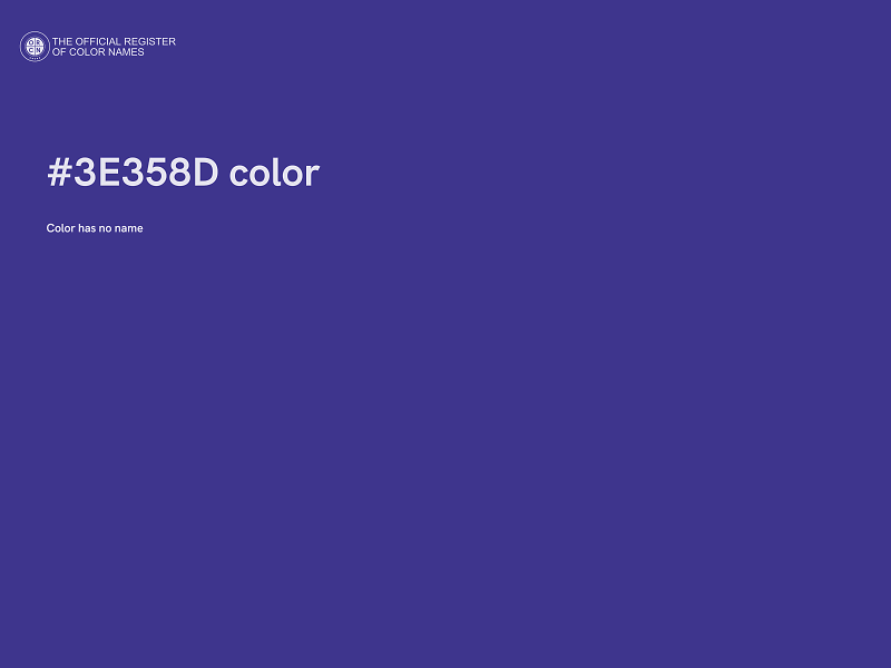 #3E358D color image