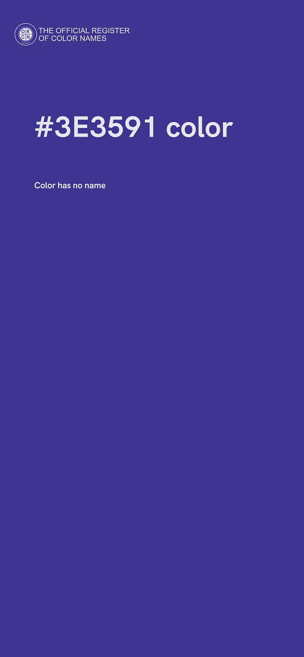 #3E3591 color image