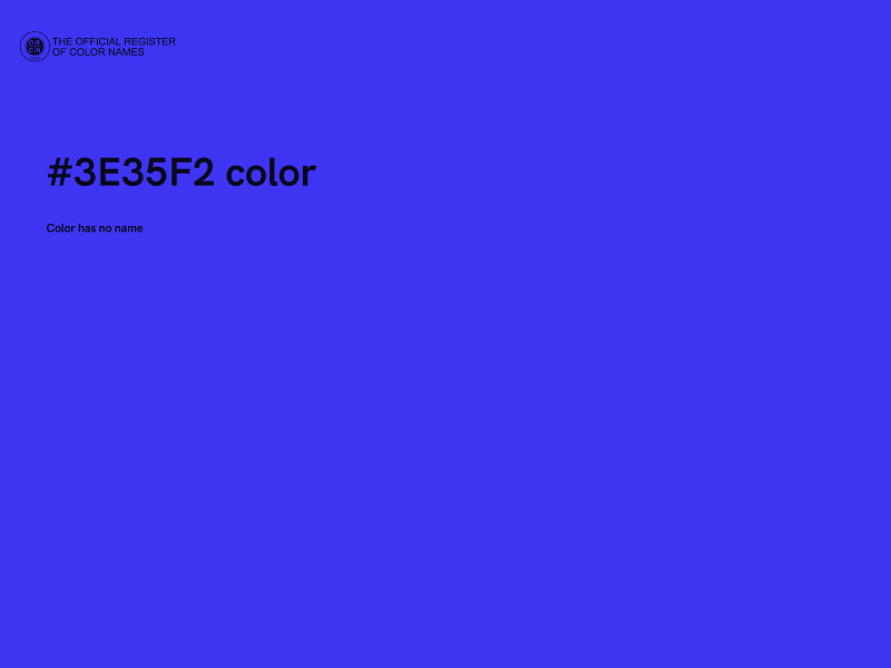 #3E35F2 color image