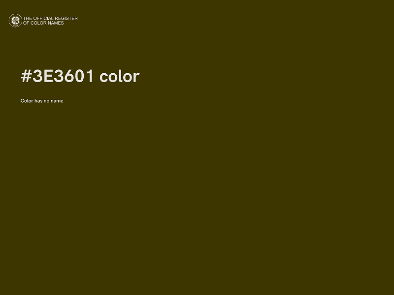 #3E3601 color image