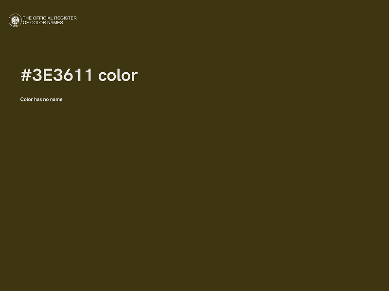 #3E3611 color image
