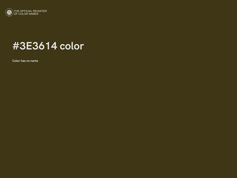 #3E3614 color image
