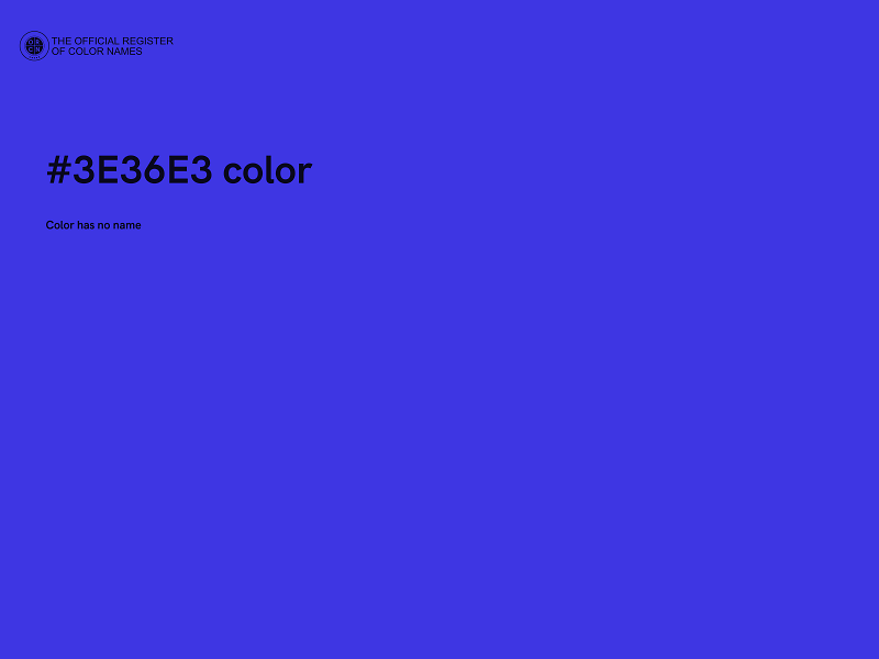 #3E36E3 color image