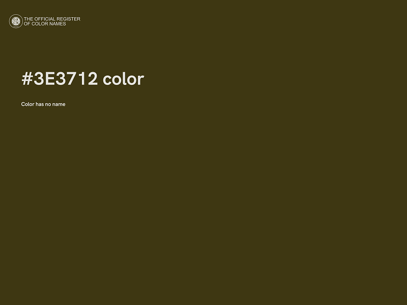 #3E3712 color image