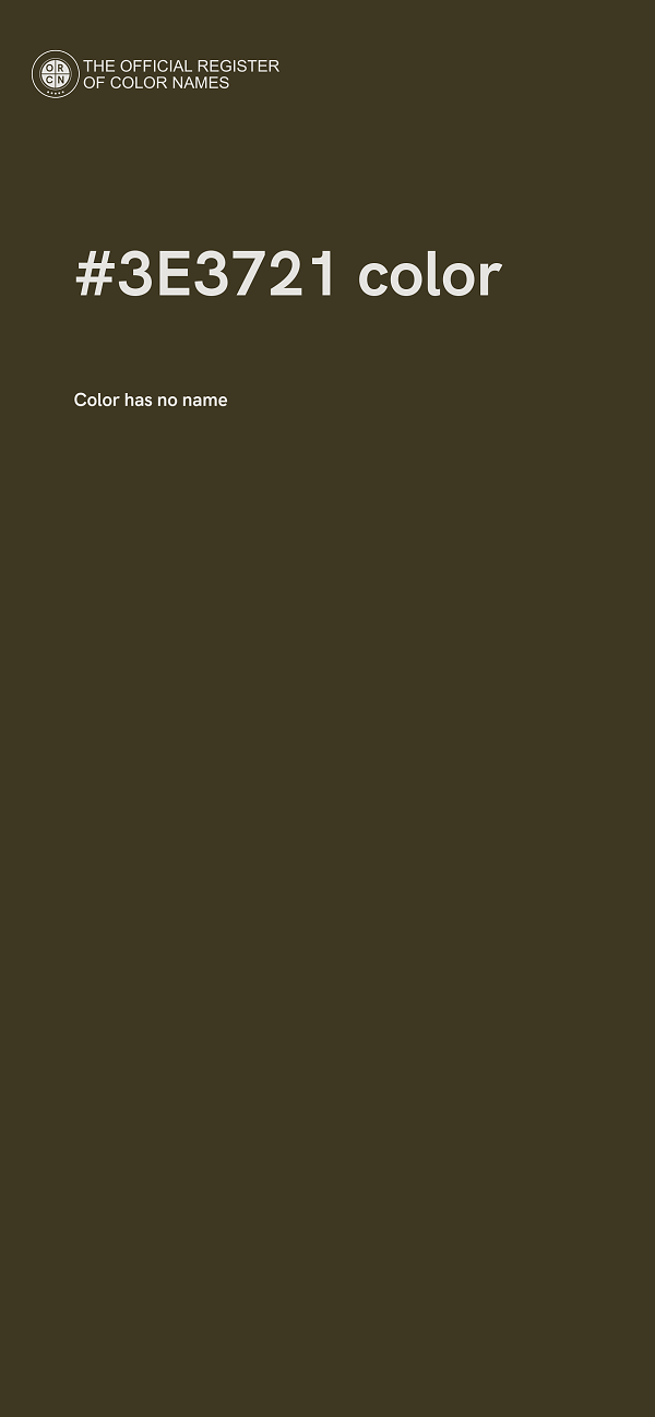 #3E3721 color image