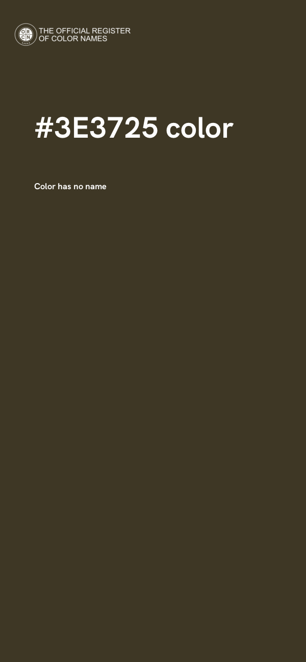 #3E3725 color image