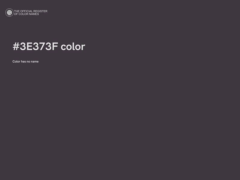 #3E373F color image