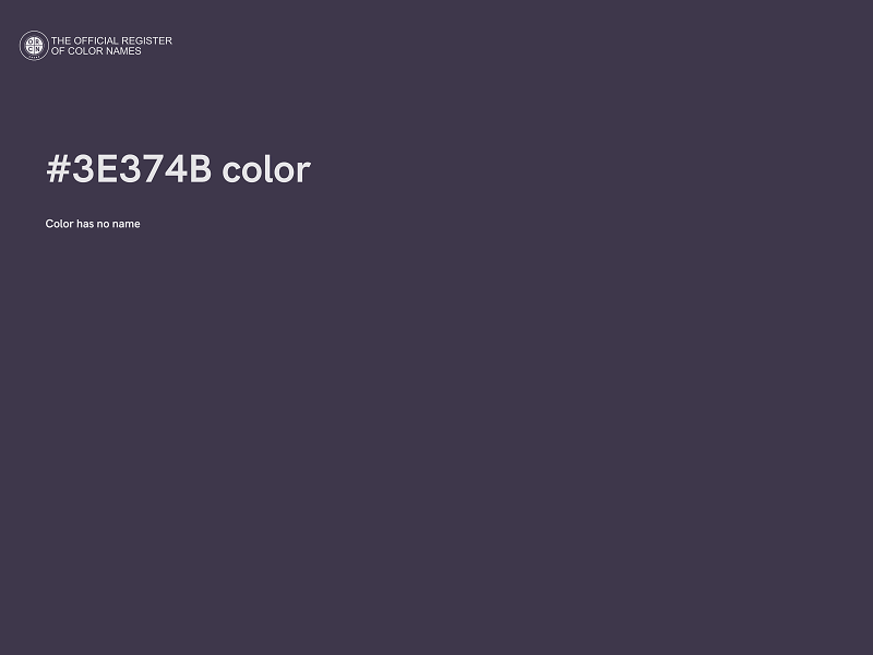 #3E374B color image