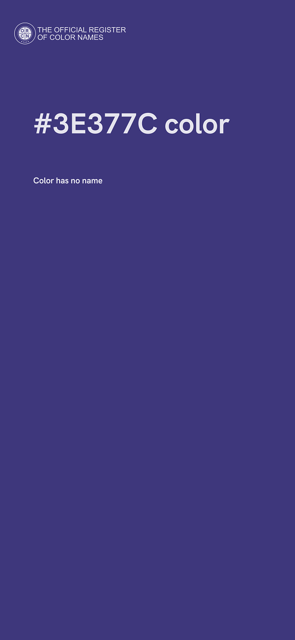 #3E377C color image