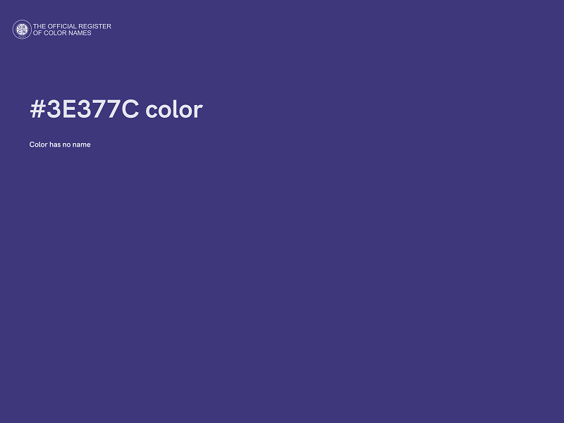 #3E377C color image