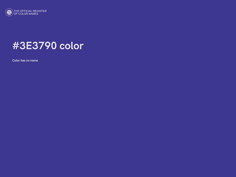 #3E3790 color image