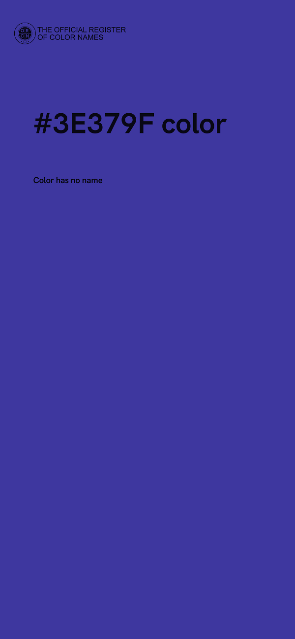 #3E379F color image
