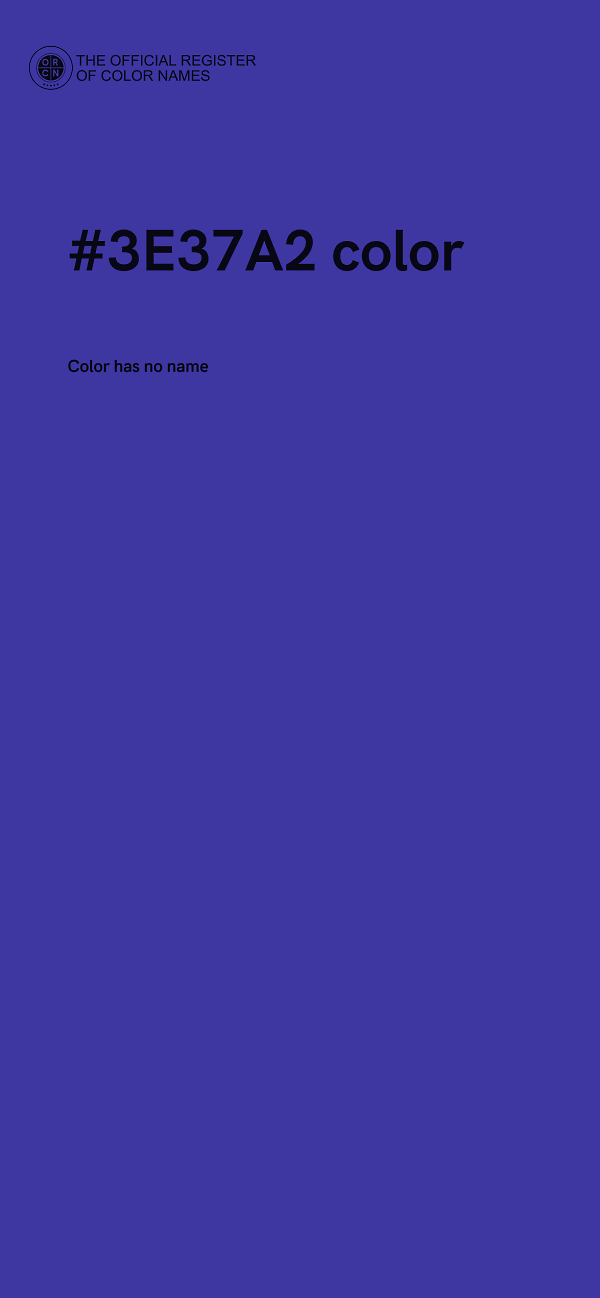 #3E37A2 color image