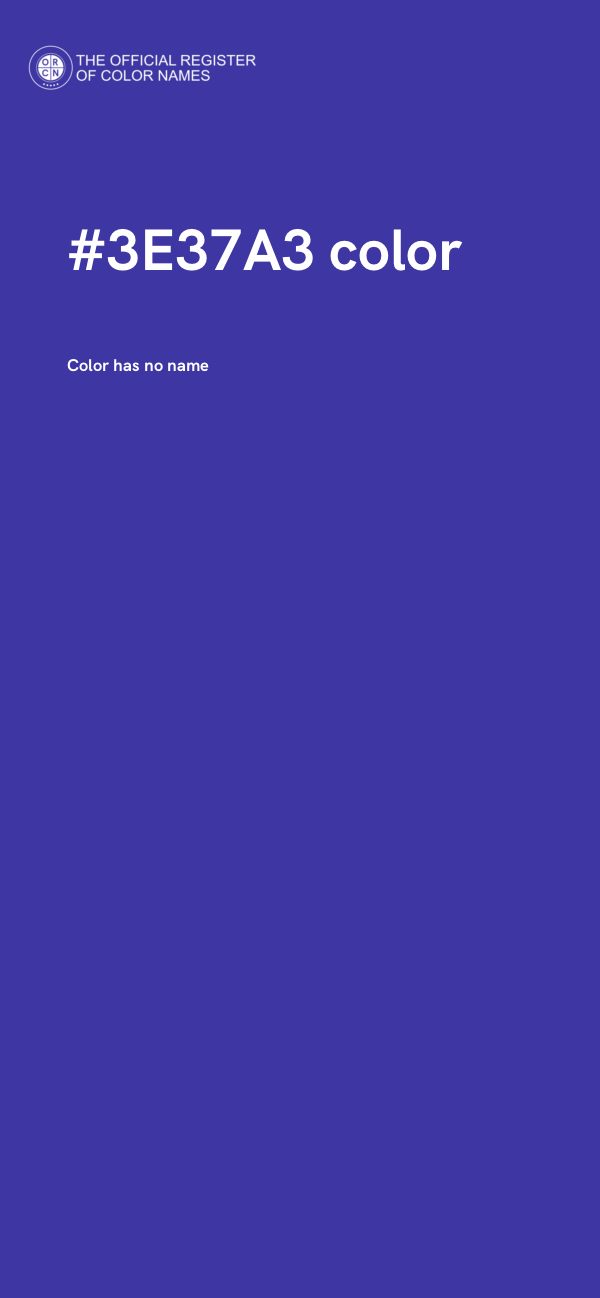#3E37A3 color image