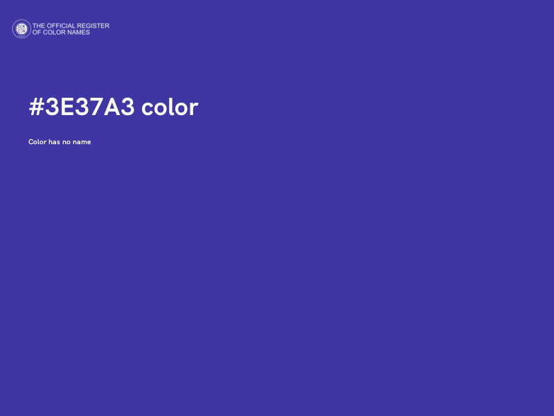 #3E37A3 color image