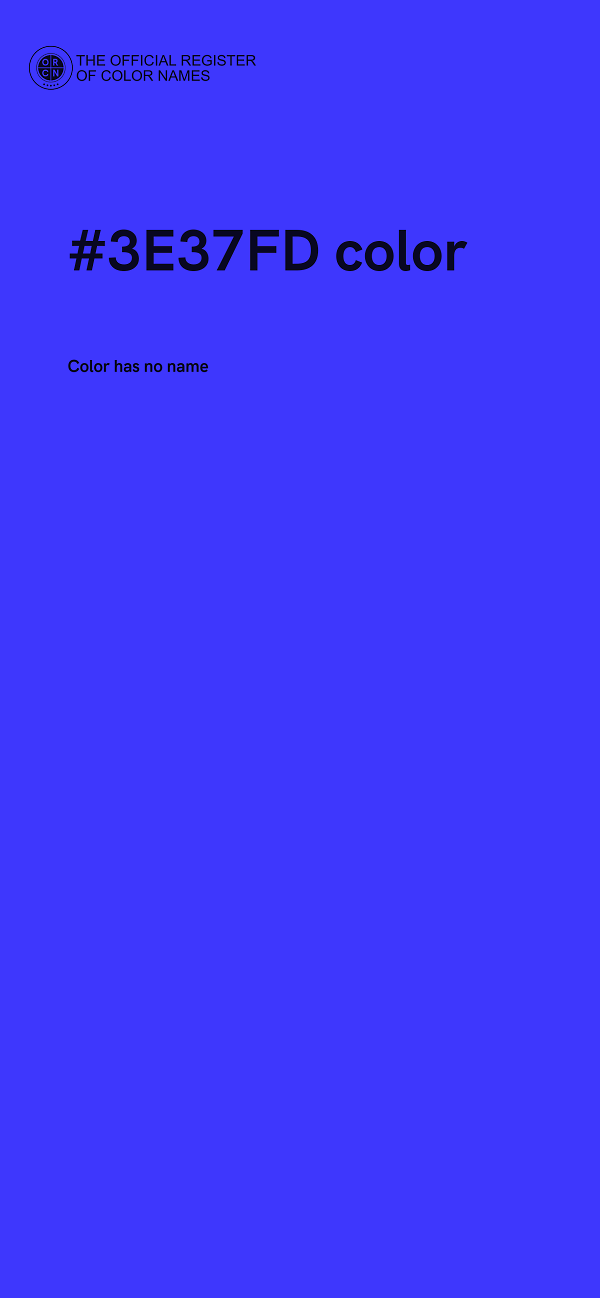 #3E37FD color image