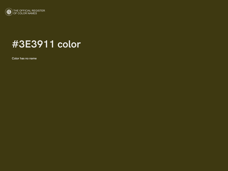 #3E3911 color image
