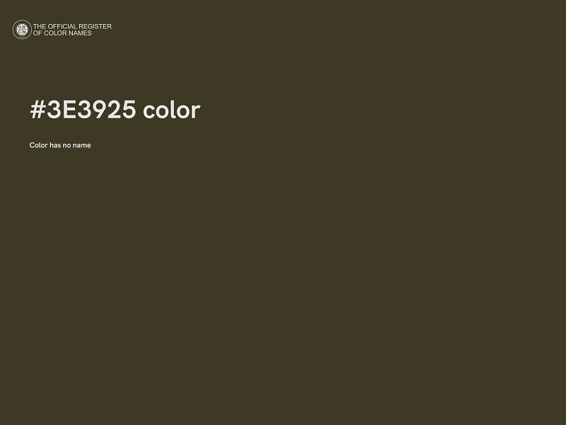 #3E3925 color image
