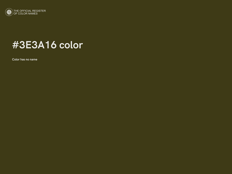 #3E3A16 color image