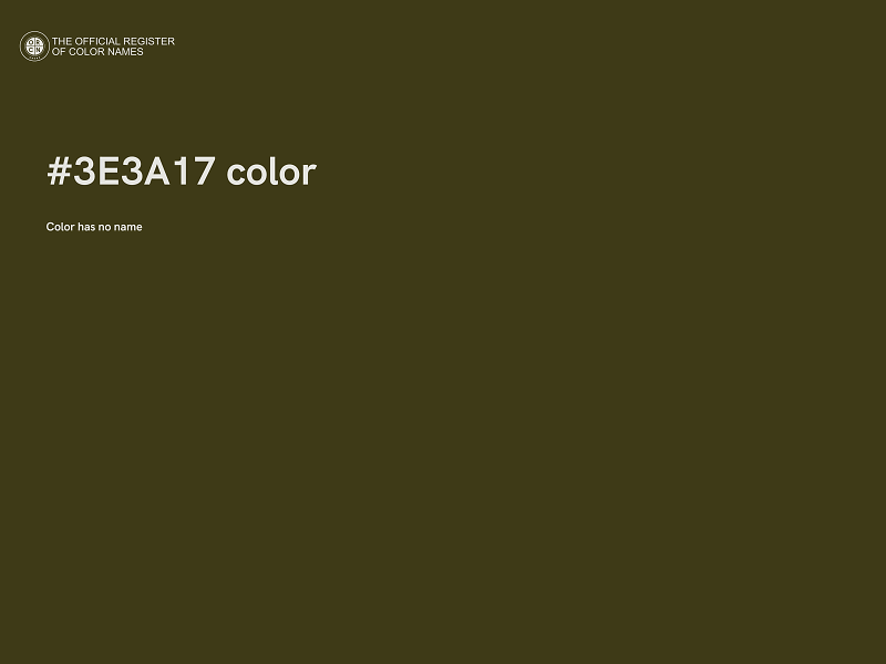 #3E3A17 color image