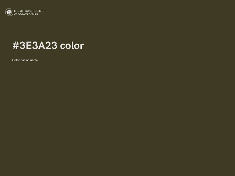 #3E3A23 color image