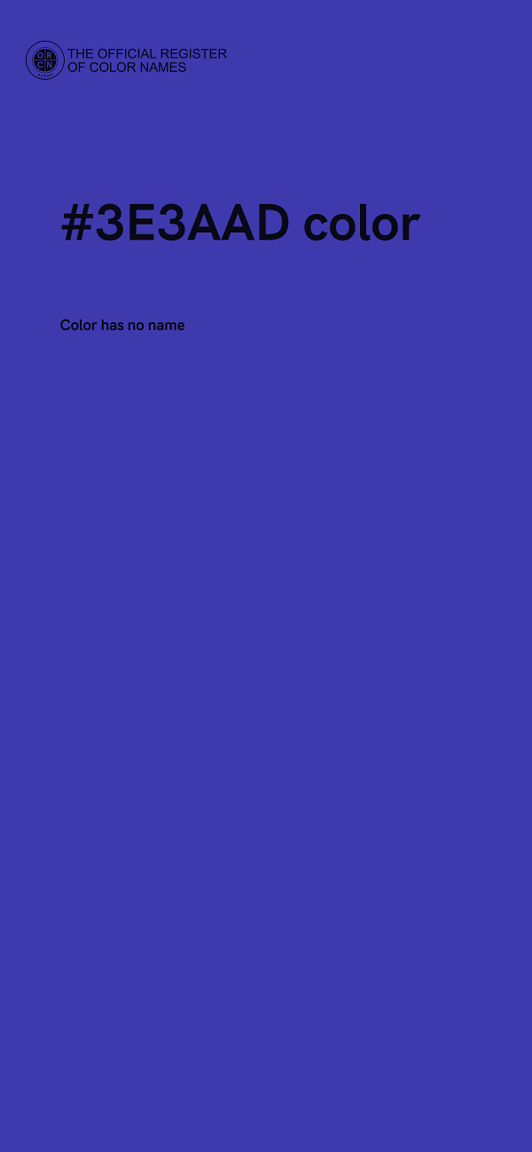 #3E3AAD color image