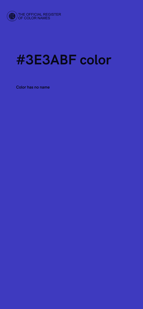 #3E3ABF color image