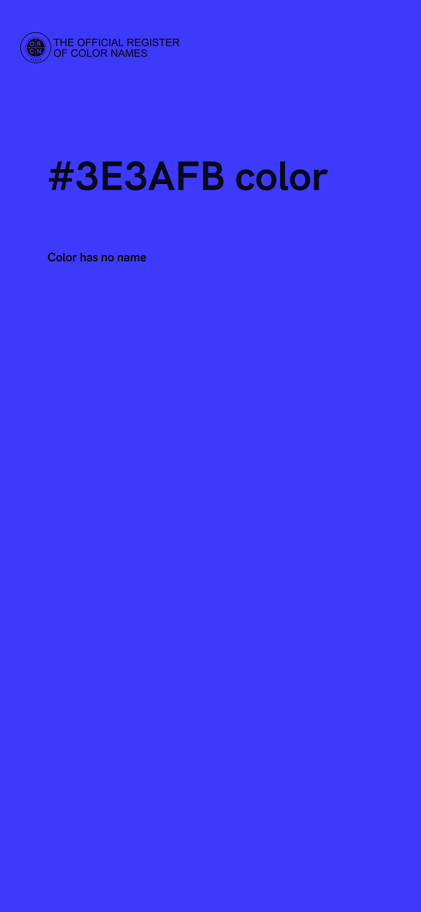 #3E3AFB color image