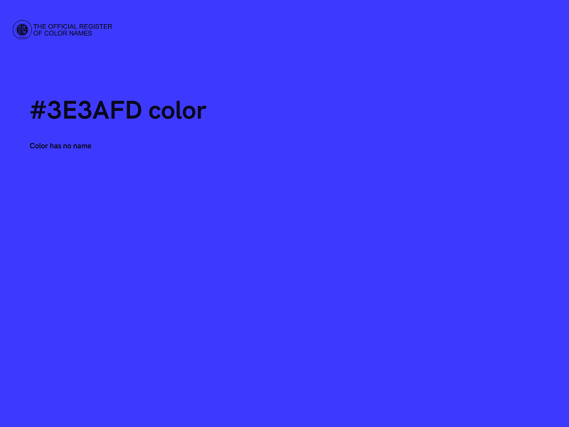 #3E3AFD color image