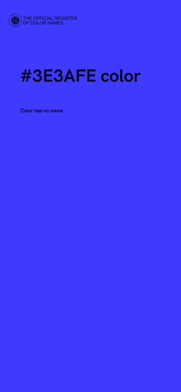 #3E3AFE color image