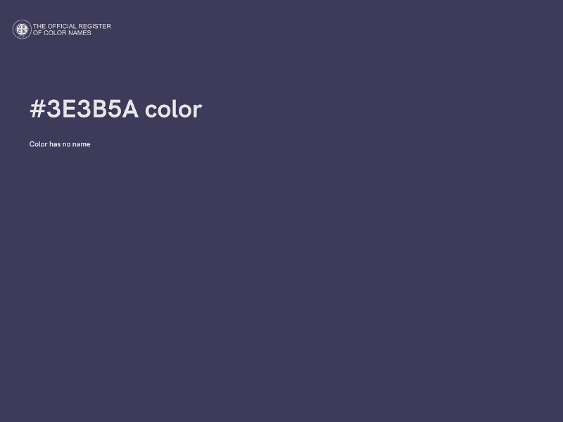 #3E3B5A color image