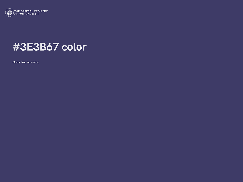 #3E3B67 color image