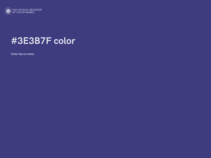 #3E3B7F color image