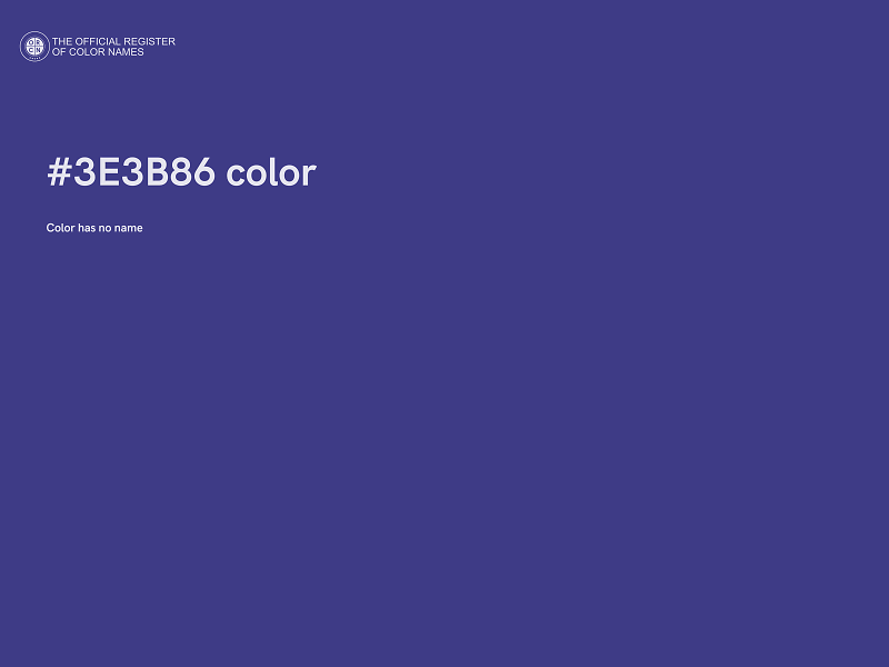 #3E3B86 color image