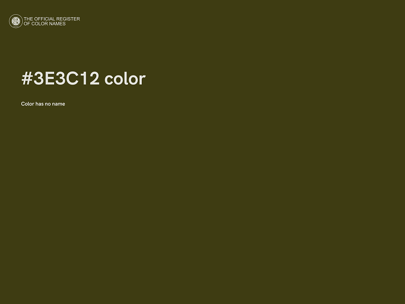 #3E3C12 color image