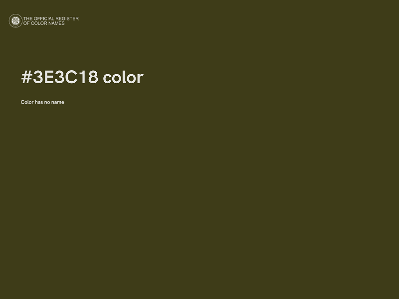 #3E3C18 color image