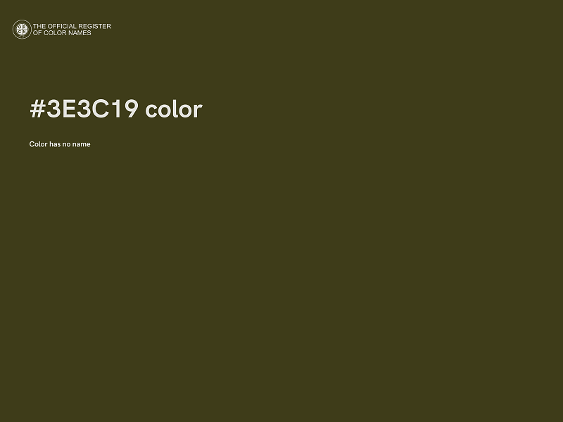 #3E3C19 color image