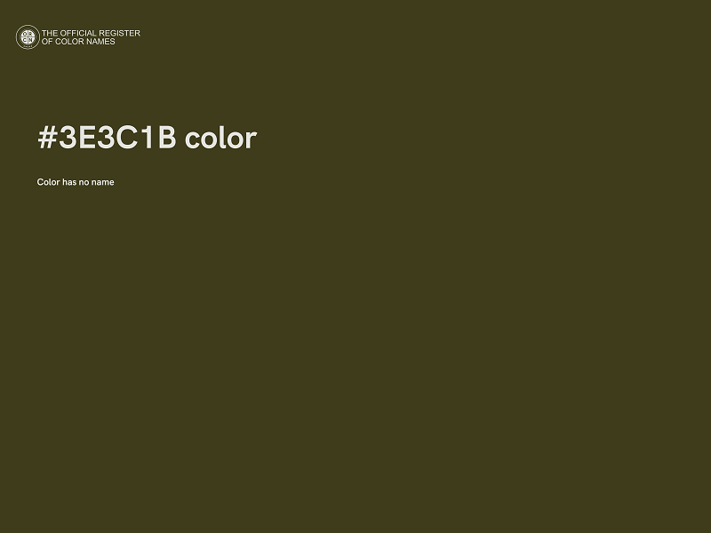 #3E3C1B color image