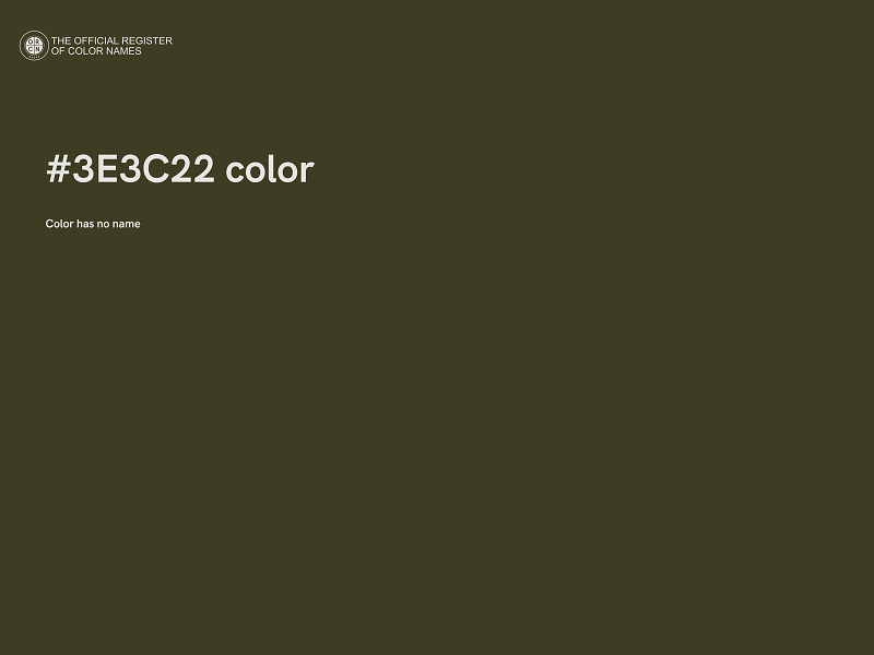 #3E3C22 color image