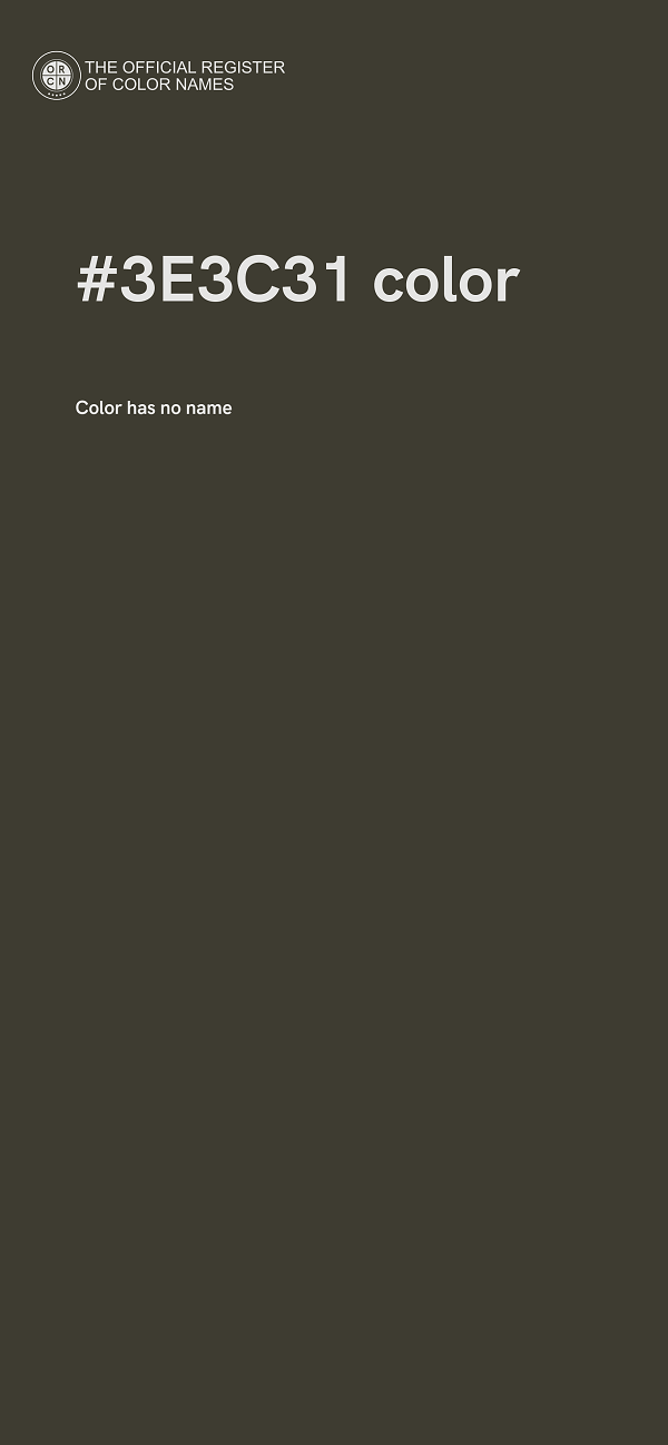 #3E3C31 color image