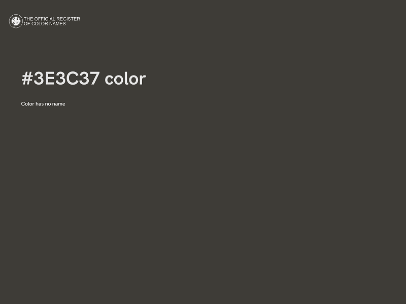 #3E3C37 color image