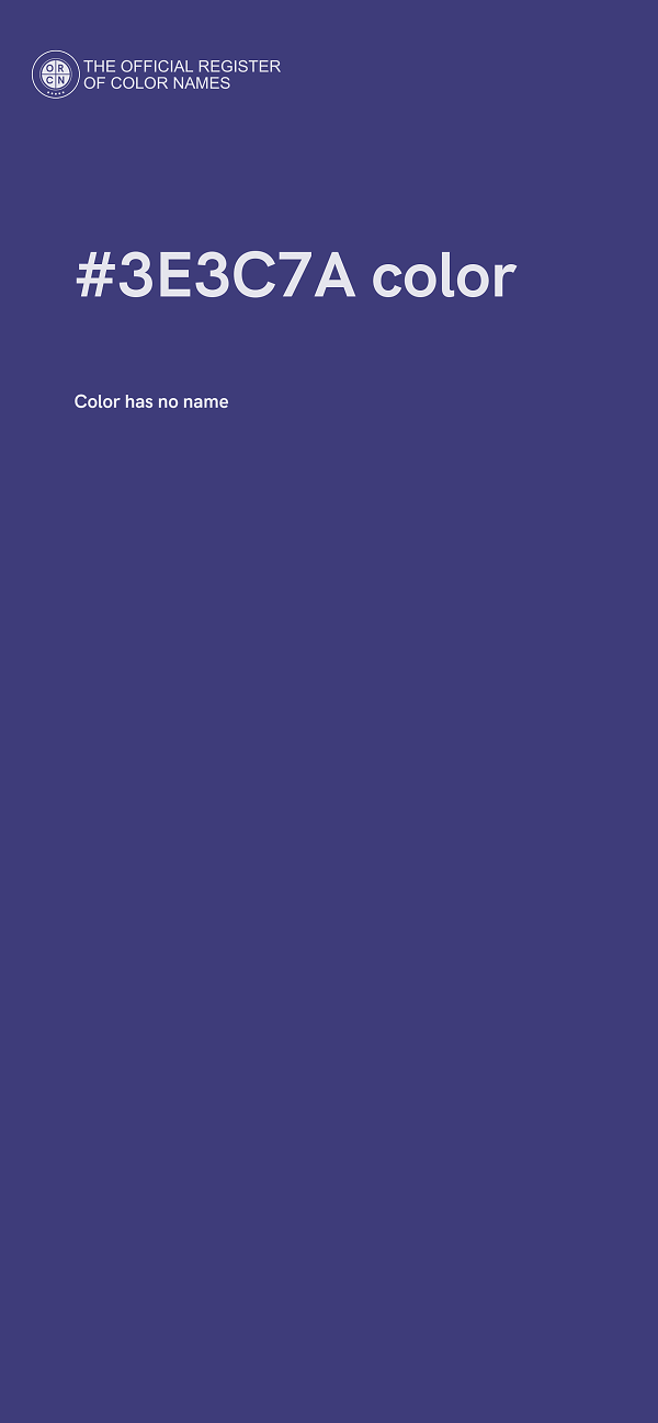 #3E3C7A color image