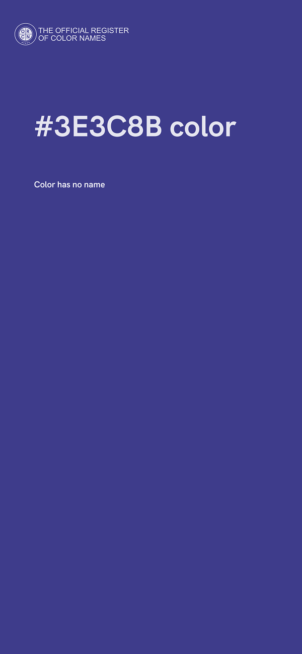 #3E3C8B color image