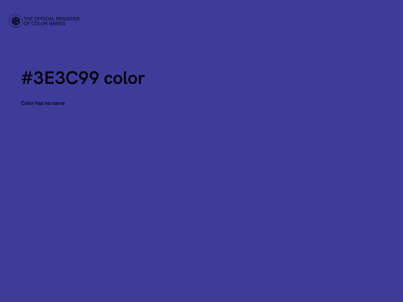 #3E3C99 color image