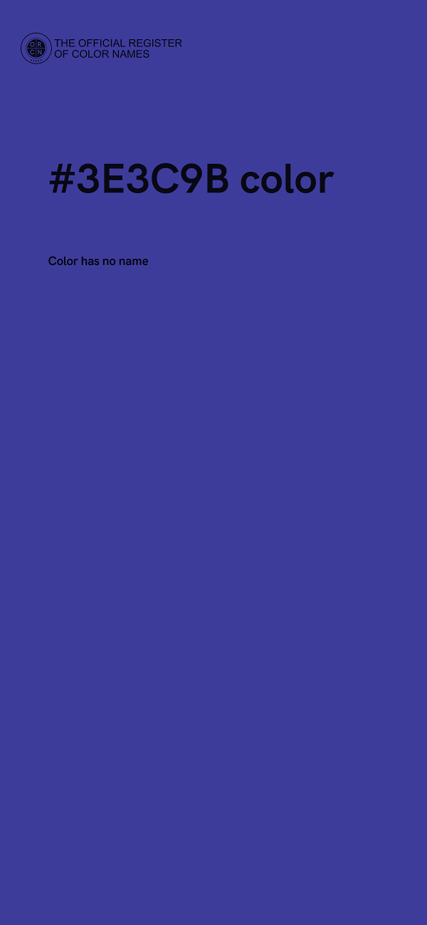 #3E3C9B color image