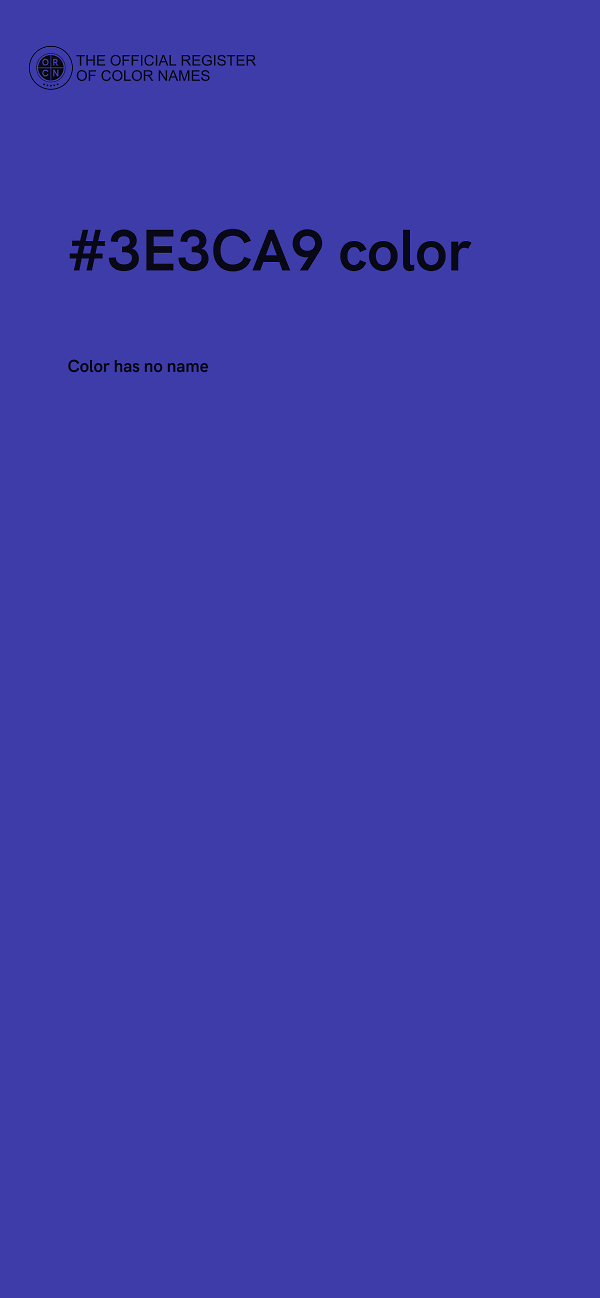 #3E3CA9 color image