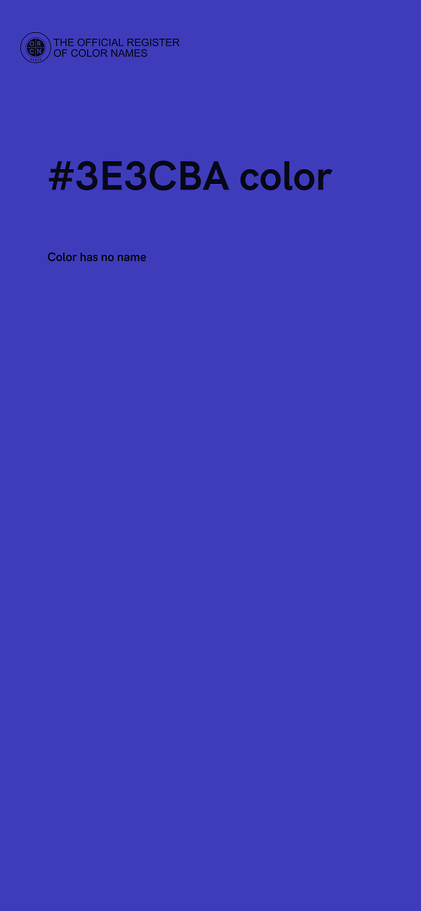#3E3CBA color image