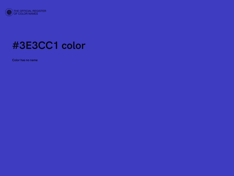 #3E3CC1 color image